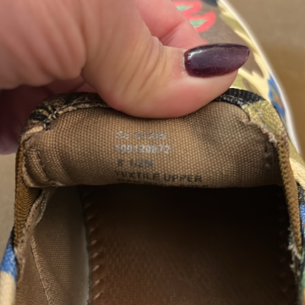 Sun & Stone Floral Camo Slip-On Sneakers Size 8.5 - Picture 10 of 15